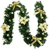 Guirnalda de Navidad transfronteriza 180cm/270cm ornamento de árbol de vid decoraciones de Navidad rojas y doradas decoración colgante de puerta