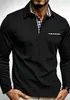 Comercio Exterior Transfronterizo para Hombre Nuevo Primavera y Otoño Nuevo Color Liso Casual de Negocios Manga Larga