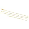 Cadena para Clavícula Brillante Rellena de Oro de 18 Quilates que Conserva el Color Cadena de Extensión con Bolas Ajustables Collar Material para Joyería Accesorios