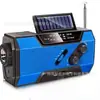 Radio de Emergencia Portátil para Camping al Aire Libre Radio AM/FM con Manivela y Energía Solar Linterna LED