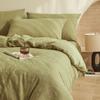 Conjunto de Quatro Peças de Algodão Puro com Fio Jacquard de Primavera Algodão Classe A Lençóis Colcha Roupa de Cama de Três Peças de Nantong