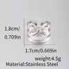 Anillos Abiertos de Acero Inoxidable Transfronterizos, Anillos Ajustables de Acero de Titanio que No se Desvanecen, Anillos Prensados en Aceite, Joyería de Mano al por Mayor