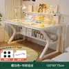 Mesa para estudantes, uso doméstico, design simples para meninas, adequada para apartamentos de aluguel, estudo de quarto, escrivaninha, bancada de trabalho, mesa de escritório branca para computador