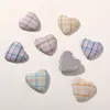Atmosfera de Menina Doce Macaron Xadrez Coração Botão DIY Presilha de Cabelo Capa de Celular Mala Sapatos Meias Acessórios de Roupa