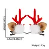 Novos Acessórios de Natal para Pets Grampo de Cabelo de Alce Cartoon Decoração de Festa de Natal para Cães e Gatos Pequeno Presépio Clip