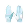 Guantes de Golf para Mujer Estilo Coreano, Antideslizantes, Transpirables, Tela de Microfibra, Resistentes al Desgaste, 1 Par