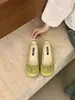 Sapatilhas Femininas Macias de Bico Quadrado Patchwork Estilo Francês, Novos Sapatos Ballet Doces com Laço para o Verão 2026