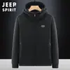 Sudadera de Felpa para Hombre 2025 Otoño e Invierno Nuevo Estilo Forrada de Felpa Versátil Casual Deportiva Holgada Cárdigan Chaqueta con Capucha #