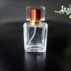 Botella de perfume de alta gama 50ml botella de vidrio para perfume venta caliente 60ml botella de spray de perfume para mujer tapa acrílica