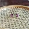 Brincos Prata Esterlina Rosa Zircon Amor Osso Da Orelha Unhas Design Avançado Nicho Design Doce Legal Orelha Caracol Brincos Brincos
