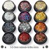 Explosões 12 cores conjunto laser lantejoulas redondas ultra-fino glitter olhos maquiagem corpo maquiagem unhas joias atacado