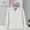Jaqueta Composta de Três Camadas de Alta Qualidade, Roupa de Trabalho Personalizada, Jaqueta Fina de Manga Longa, Roupa de Trabalho Impermeável para Exterior com Logotipo Impresso