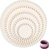 1 Peça Cesta Redonda Criativa Tecida à Mão Fundo para DIY Armazenamento Fundo de Madeira Natural Placa para Gancho Base para Cesta Tecida