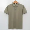 Camisa Polo de Algodón Merceizado Personalizada para Hombre Camisa Elegante de Manga Corta Camiseta con Cuello Camisa Polo de Color Puro Elegante para Negocios