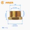 Tapón de cobre rosca externa diente 2 puntos 3 puntos 4 puntos tapón hexagonal de cobre tapa de tubo rosca externa tapón de latón