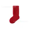 Calcetines Rojos para Recién Nacidos Invierno Espesos Forrados de Felpa Calcetines de Año Nuevo para Bebé Luna Llena 100 Días Bebé Calcetines hasta la Mitad de la Pantorrilla