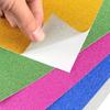 A4 flash papelão infantil corte glitter papelão adesivos jardim de infância feito à mão diy colorido em relevo papel colorido