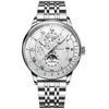Reloj de Hombre Marca Suiza Resistente al Agua Luminoso de Moda Cuarzo Transmisión en Vivo Dropshipping