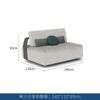 Conjunto de Sofás para Terraço de Hotel ao Ar Livre Móveis de Sofá para Pátio de Jardim de Villa Sofá de Canto ao Ar Livre Sofá de Lazer