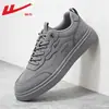 Tênis Masculino Warrior 2026 Novo, Sapatos Casuais Masculinos Versáteis de Outono, Calçados Esportivos Leves com Superfície de Couro, Cor Café