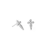 Pendientes de Aro Punk Transfronterizos para Hombre, Tachuelas Cocleares de Zirconia, Tachuelas para Cartílago de la Oreja, Pendientes Personalizados para Mujer, Accesorios Versátiles de Alta Gama