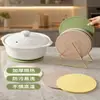 Tapete de isolamento térmico de silicone de grau alimentício engrossado Tapete de jantar Tapete de panela Coaster Caçarola de cozinha Tapete de jantar anti-escaldante Resistente a altas temperaturas domésticas