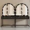 Tocador de Estudio Fotográfico Espejo de Maquillaje con Luces, Salón de Maquillaje, Tocador de Tienda de Novias, Salón de Belleza Dedicado para Maquilladores, Maquillaje Profesional