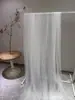 Cascada Blanca Transparente Tela de Malla Drapeada Gasa de Boda Diseño de Escena Malla Suave Color Sólido