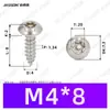 Tornillos Autoperforantes de Acero Inoxidable 304 de Cabeza Redonda Ranurada Gb7380 Antirrobo Autoperforantes Cola Puntiaguda Tornillos de Rosca Gruesa M2-M6