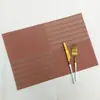 Jogo americano quadrado simples de PVC para hotel, antiderrapante, resistente a altas temperaturas, novo jogo americano de Teslin padrão Tian Zi Ge, porta-copos para tigela em estoque