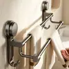 Estante de Baño Sin Taladro Montado en Pared con Ventosa Estante de Almacenamiento Triángulo Lavabo Colgador para Baño