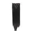 Set de Siete Piezas de Extensiones de Cabello Largo Lacio Transfronterizo de Comercio Exterior Europeo y Americano para Aumentar el Volumen del Cabello, Extensiones de Cabello Realistas Invisibles Naturales para Comercio Exterior