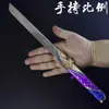 Delta Game Merchandise Cuchillo Estilo Estrella Oscura Arma de Metal Modelo de 22 cm Adorno Coleccionable Atrezzo sin Afilar
