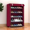 Zapatero Simple Tipo F para Uso Doméstico, Zapatero de Tela Almacenamiento a Prueba de Polvo, Estante de Almacenamiento Multicapa, Organizador de Almacenamiento de Zapatos
