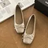 Zapatos de tacón bajo cuadrados estilo dulce para mujer, nueva colección otoño 2026, Mary Janes con lazo francés con diseño que aumenta la altura, zapatos de tacón versátiles