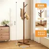 Perchero de Madera Maciza de Pie para Dormitorio, Uso en el Hogar, Perchero de Pie Simple, Colgador de Ropa y Bolsos para Interiores