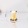 Paisaje tridimensional de yak en cuclillas transfronterizo, micropaisaje, pequeños adornos de resina, accesorios de bricolaje, artesanías al por mayor