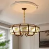 Lámpara de araña estética para sala de estar de la dinastía Song Estilo chino Zen Villa Restaurante Lámpara de araña Nuevo estilo chino Hall Luz principal Lámpara de araña para sala de té