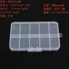 Caja de Plástico Transparente para Equipo de Pesca Fijo y Ampliado de 10 Compartimentos, Caja de Almacenamiento para Joyería, Caja de Compartimentos Múltiples para Piezas Pequeñas, Caja Organizadora