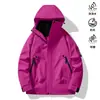 Chaqueta de Montañismo de Trabajo Desmontable 3 en 1 Personalizada para Hombre para Exteriores, Abrigo Cortavientos e Impermeable para Mujer