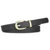 Cinturón retro al por mayor de fábrica para mujer, cinturón fino decorativo de moda, cinturón negro simple versátil para jeans casuales