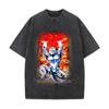 Camiseta solta de manga curta da marca da moda estilo americano Dragon Ball Z Dragon Ball bidimensional Frissa Digital Direct Injection T-shirt