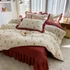 2026 Nuevo Estilo Funda de Cama de Algodón Acolchado Juego de Cuatro Piezas