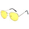 3546-2 Gafas de Sol Xinshengyuan Gafas de Moda para Mujer Montura Redonda Retro Gafas de Sol Color Gelatina Parasol para Hombre
