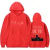 Sudadera Merchandising Tour 2024 Cornejo Mirada Sudadera para Hombre Negra Blanca Delgada