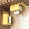 Caja de pañuelos creativa con dibujos animados, multifuncional, para baño, para montar en la pared, para guardar mascarillas, extraíble para sala de estar