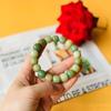 Pulseira Bodhi Esculpida Abóbora Branca Tang Oito Bordas Raiz de Bodhi Envelhecida Contas de Buda Cordão de Mão Wen Brinquedo Joias Acessórios