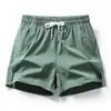 Pantalones cortos de verano para hombre, holgados, de seda helada, finos, informales, de secado rápido, para correr, deportes, fitness, de cuatro puntos