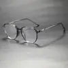 Nuevas Gafas Unisex Lisas Versátiles para Adelgazar el Rostro Moda Metal con Empalme Gafas Anti-Luz Azul Wm86138