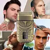 Máquina de afeitar para corte de pelo a máquina con pantalla digital blanca, afeitadora eléctrica multifuncional, cuchilla de afeitar para barba portátil blanqueadora